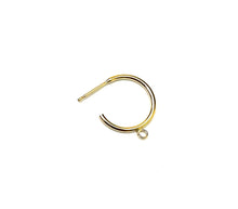 Hoop post earrings w/Ring, SKU#401134
