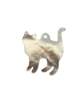 White cat Mother Of Pearl, SKU#M159
