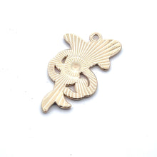 Whale Charm, Gold Plated, Sku#M3191