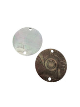 Round flower mother of pearl, carved, SKU#M3001