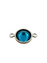 3mm, sterling silver , 3A, Cubic Zicronia Bezel Connector 
SKU#5030CM9