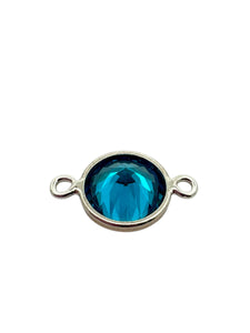 3mm, sterling silver , 3A, Cubic Zicronia Bezel Connector 
SKU#5030CM9