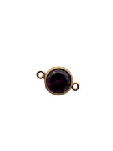 3mm, Gold filled , 3A, Cubic Zicronia Bezel Connector 
SKU#4030CM2