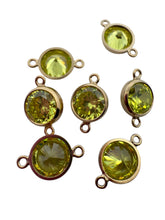 6mm,Gold Filled, 3A, Cubic Zicronia Bezel Connector 
SKU#