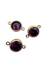4mm,Gold Filled, 3A, Cubic Zicronia Bezel Connector 
SKU#4005780M2