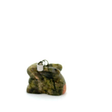 Unikite stone pendant SKU#M2684mossgreen