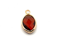 Orange crystal charm M2156