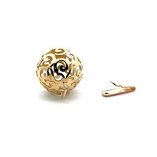 Solid gold bead clasp, 12mm, SKU#AW160-13