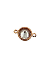 6mm Rose Gold Filled, 3A, Cubic Zicronia Bezel Connector 
SKU#4005781M4
