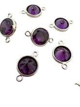 3mm, sterling silver , 3A, Cubic Zicronia Bezel Connector 
SKU#5030CM2