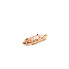 Pink Oval charm, SKU#M2167pink