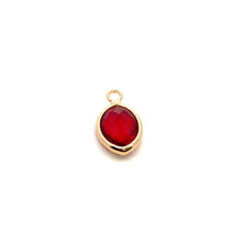 Red small tear drop crystal charm, SKU#M2156red
