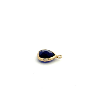 Blue triangle crystal charm,SKU#M2137Blue