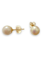 Japanese akoya pearl studs, 14KGF, SKU#Jakoya7