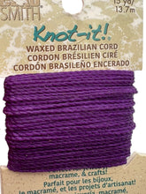 Waxed Brazilian Cord.