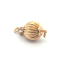 8mm Corrugated Bead Clasp, 14K Gold Filled