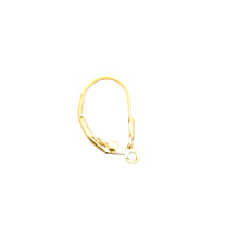 Tear drop lever back w/ ring, 14KGF, SKU#4007080
