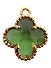 Green four leaf clover charm, SKU#M2158-21
