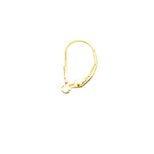 Tear drop lever back w/ ring, 14KGF, SKU#4007080