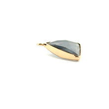 Black triangle shape crystal charm,SKU#M2151black