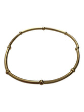 14KGF 6.75” stretchy tube beaded bracelet, SKU#4014838675L