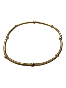 14KGF 6.75” stretchy tube beaded bracelet, SKU#4014838675L