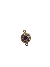 6mm,Gold Filled, 3A, Cubic Zicronia Bezel Connector 
SKU#4005781M4