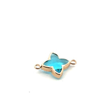 Gold star charm SKU#3103aquablue