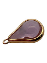 Pink round tear drop shape charm, SKU#M2164pink