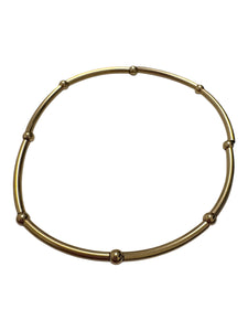 14KGF 6.75” stretchy tube beaded bracelet, SKU#4014838675L