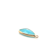 Gold charm SKU#M3104blue