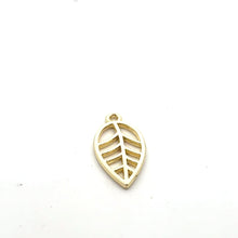 Gold leaf charm SKU#3352