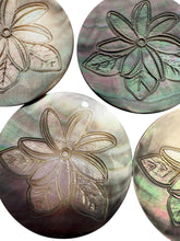 Round carved flower Mother of Pearl, SKU#M4055
