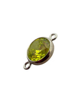 3mm, sterling silver , 3A, Cubic Zicronia Bezel Connector 
SKU#5030CM8
