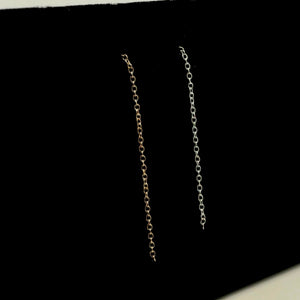 1.3mm Cable Chain, 14k Gold Filled, Sterling Silver, #S1332