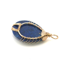 Lazurits stone, wire wrapped stone, SKU#M3014
