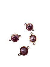 6mm, Rose Gold Filled, 3A, Cubic Zicronia Bezel Connector 
SKU#4805781M10
