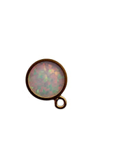 5mm white bello opal bezel drop