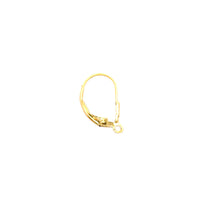Tear drop lever back w/ ring, 14KGF, SKU#4007080