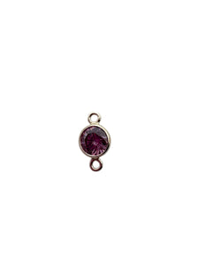3mm, sterling silver , 3A, Cubic Zicronia Bezel Connector 
SKU#5030CM6