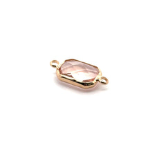Light pink rectangle shape crystal charm,SKU#M2147lightpink