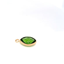 Green tiny teardrop crystal charm, SKU#M2156Green