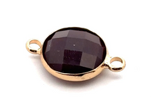 Dark purple triangle shape crystal charm,SKU#M2148Dpurple