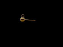 4.0mm ball earring with ring, 14KGF, SKU#4006240R
