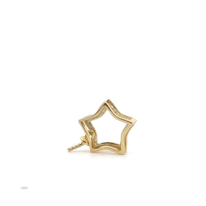 Gold plated star bail with ads on peg, SKU#M3725G