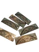 Rectangle carved mother of pearl, SKU#M3542