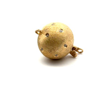 13mm Solid gold bead clasp with diamonds, SKU#A103M-L4