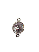 3mm, sterling silver , 3A, Cubic Zicronia Bezel Connector 
SKU#5030CM4