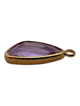 Princess purple crystal charm, SKU#M3104Ppurple