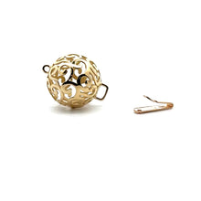 Solid gold bead clasp, 12mm, SKU#AW160-13